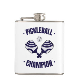 Pickleball Champion Wrapped Flask Heupfles