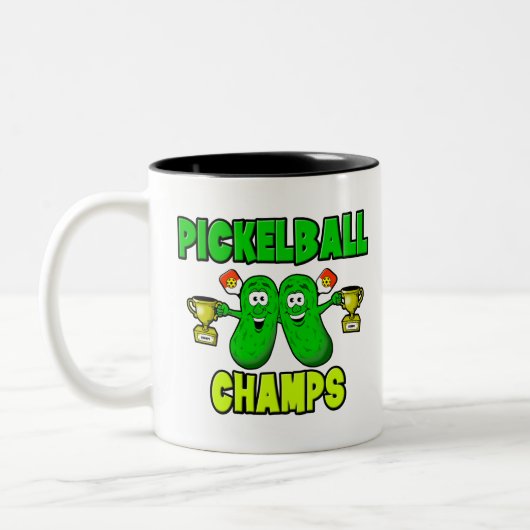 Pickleball Champs Pickleball Tweekleurige Koffiemok (Links)