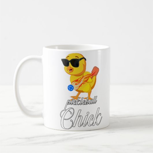 Pickleball chick Grappig cadeau Koffiemok (Links)