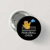 Pickleball Chick grappig Pensioen Gepensioneerde M Ronde Button 3,2 Cm (Voorkant /achterkant)
