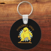 Pickleball Chick Grappig Quote Kip met Paddle G Sleutelhanger (Voorkant)