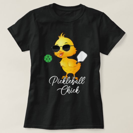 Pickleball Chick, grappige pickleball 310 T-shirt (Design voorkant)