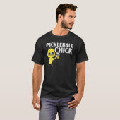 Pickleball Chick Pickleball Player Paddle Spo T-shirt (Voorkant volledig)