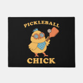 Pickleball Chick - retro Deurmat (Voorkant)