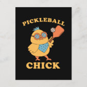 Pickleball Chick - retro Informatiekaartje (Voorkant)