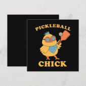 Pickleball Chick - retro Kaart (Voorkant / Achterkant)