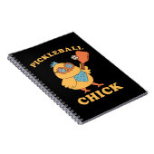 Pickleball Chick - retro Notitieboek (Rechterzijde)