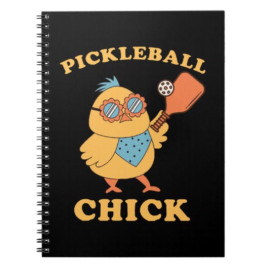 Pickleball Chick - retro Notitieboek (Voorkant)