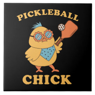 Pickleball Chick - retro Tegeltje