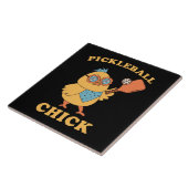 Pickleball Chick - retro Tegeltje (Zijkant)