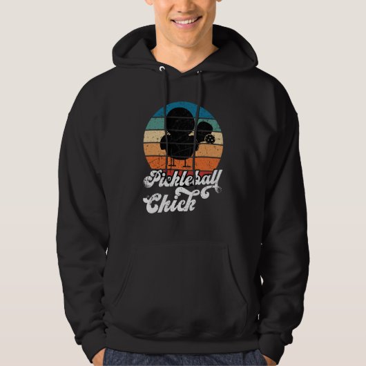 Pickleball Chick Retro Vintage  1 Hoodie (Voorkant)
