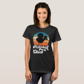Pickleball Chick Retro Vintage T-shirt (Voorkant volledig)