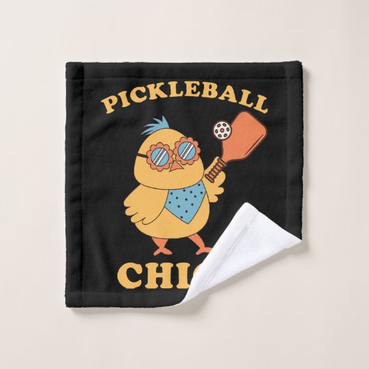 Pickleball Chick - retro Washandje (Wasdoekje)