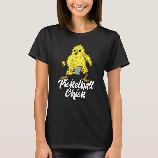 Pickleball Chick T-shirt (Voorkant)