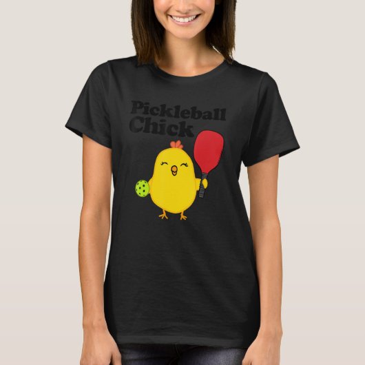 Pickleball Chick T-shirt (Voorkant)