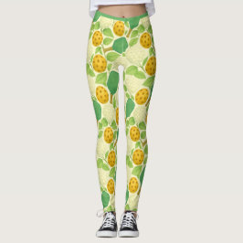 Pickleball Chinese Sneeuwbal Viburnum Leggings