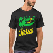 Pickleball Christelijk Jesus T-Player Dink T-shirt (Voorkant)