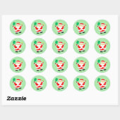 Pickleball Christmas Classic Ronde Sticker (Vel)