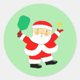Pickleball Christmas Classic Ronde Sticker