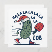Pickleball Christmas Fa La La Lob Feestdagenkaart (Voorkant / Achterkant)