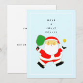 Pickleball Christmas Holiday Gift Kaart (Voorkant / Achterkant)