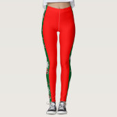 Pickleball Christmas Joy Holiday Tournament Leggings (Voorkant)