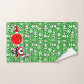 Pickleball Christmas Joy Santa Ho Ho Green Handdoek (Handdoek)