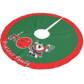 Pickleball Christmas Joy Santa Rood en Groen Kerstboom Rok (Gekanteld)