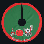 Pickleball Christmas Joy Santa Rood en Groen Kerstboom Rok<br><div class="desc">De kerstvreugde wordt op vele manieren gespeld. Vier de feestdagen met ons super leuke JOY Pickleball Christmas Collectie met feestelijke design die ideaal zijn voor pickleballers en feestplanners! Dit collectie bevat unieke kerstdecoraties en cadeaus, van kleurrijke pickleball-ornamenten en feestartikelen tot t-shirts, drinkwaren, huisartikelen en accessoires. Of je nu een kerstfeest...</div>