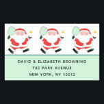 Pickleball Christmas Labels<br><div class="desc">Pickleball Kerstvakantie mailing labels.</div>