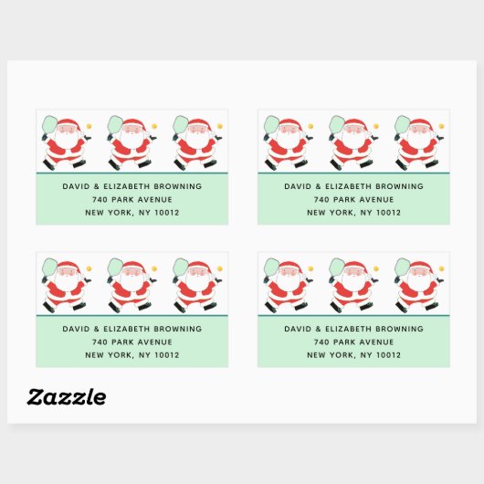 Pickleball Christmas Labels (Vel)