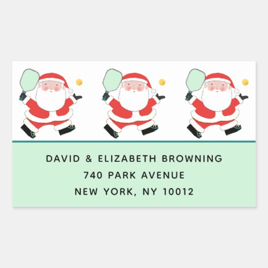 Pickleball Christmas Labels (Voorkant)