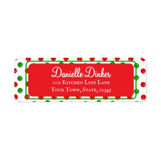 Pickleball Christmas Ornaments Party Invites Card  Etiket (Voorkant)