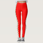 Pickleball Christmas Red and Green Pickleballs Leggings (Voorkant)