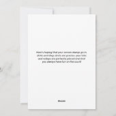 Pickleball Christmas Santa Elf, uw aangepaste teks Feestdagenkaart (Achterkant)