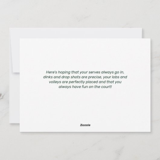 Pickleball Christmas Santa Merry Dinkmas Custom Feestdagenkaart (Achterkant)