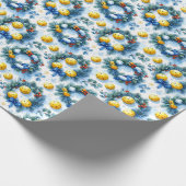 Pickleball Christmas themed Cadeaupapier (Hoek)