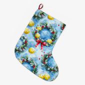 Pickleball Christmas themed Grote Kerstsok (Voorkant (Hangend))