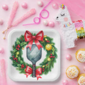 Pickleball Christmas themed  Papieren Bordje (Feest)