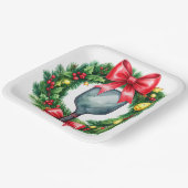 Pickleball Christmas themed  Papieren Bordje (Gebogen)