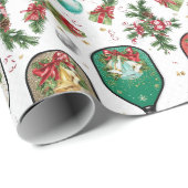 Pickleball Christmas themed with Paddle Cadeaupapier (Rol Hoek)