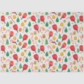 Pickleball Christmas Tissue Paper Tissuepapier (Voorkant)