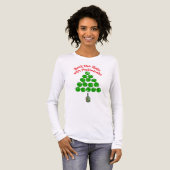 Pickleball Christmas Tree Deck the Halls Tri-Blend Shirt (Voorkant)