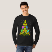 Pickleball Christmas Tree Santa Pickleball X Mas L T-shirt (Voorkant volledig)
