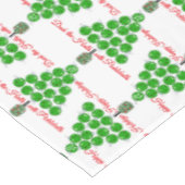 Pickleball Christmas Trees Deck the Halls Tafelkleed (Gekanteld)