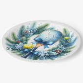 Pickleball Christmas Wreath  Papieren Bordje (Gekanteld)