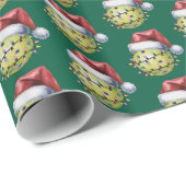 Pickleball Chritsmas Gift Wrap | Dink the Halls Cadeaupapier (Rol Hoek)