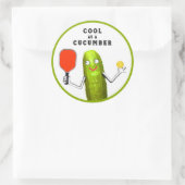 Pickleball Citaat Ronde Sticker (Tas)