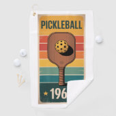 Pickleball Classic 1965 Paddle Poster voor fans Golfhanddoek (Insitu)