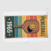 Pickleball Classic 1965 Paddle Poster voor fans Golfhanddoek (Horizontaal)